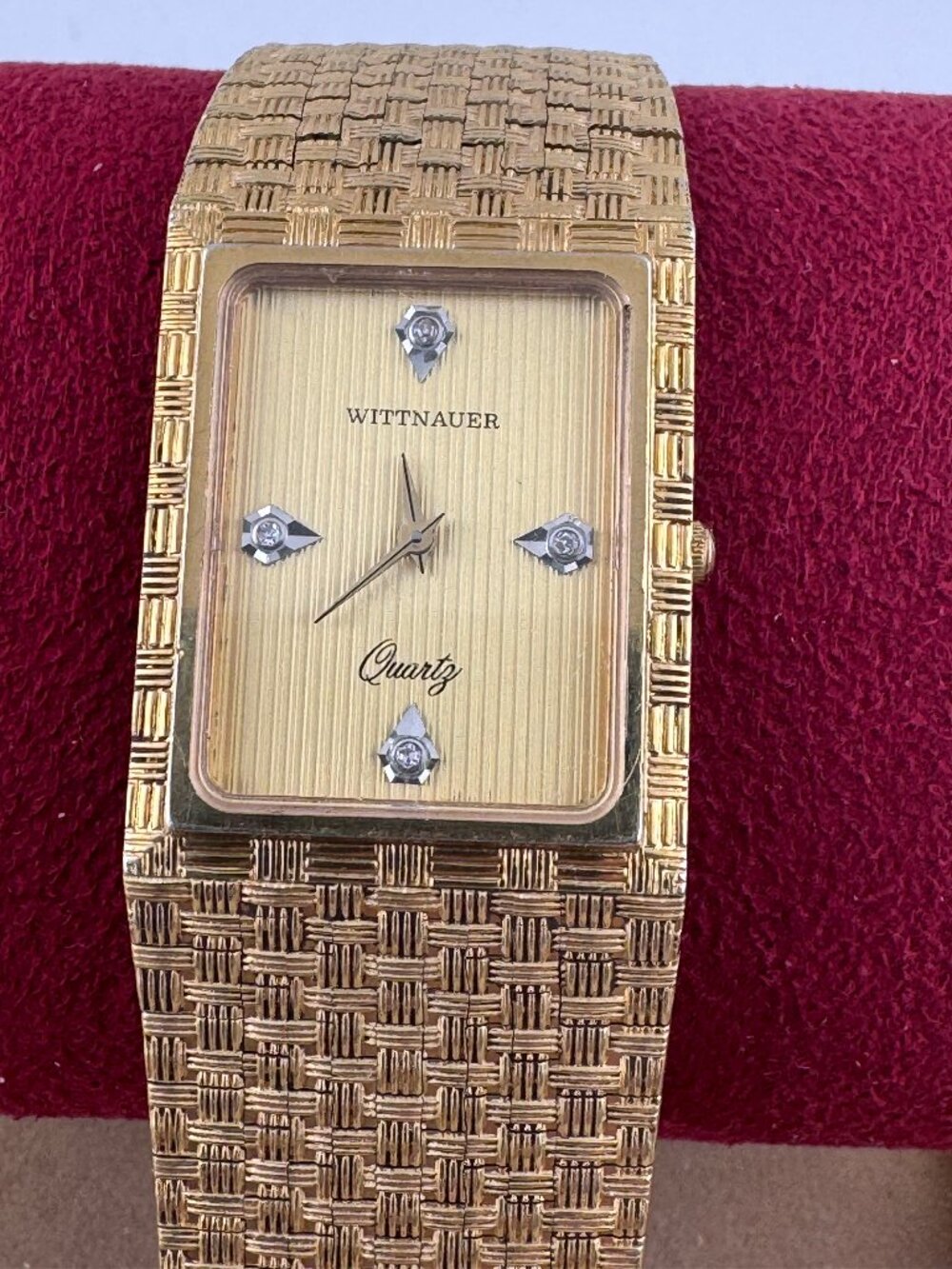 Vintage Swiss made Wittnauer Diamond dress watch and Italian Bracelet - Picture 2 of 12